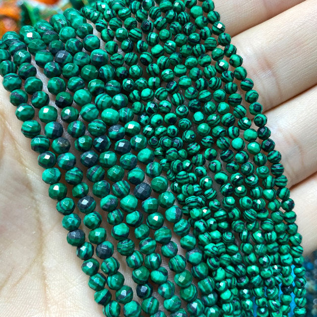 Jades Faceted Spacer Beads For Jewelry Making