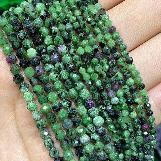 Jades Faceted Spacer Beads For Jewelry Making