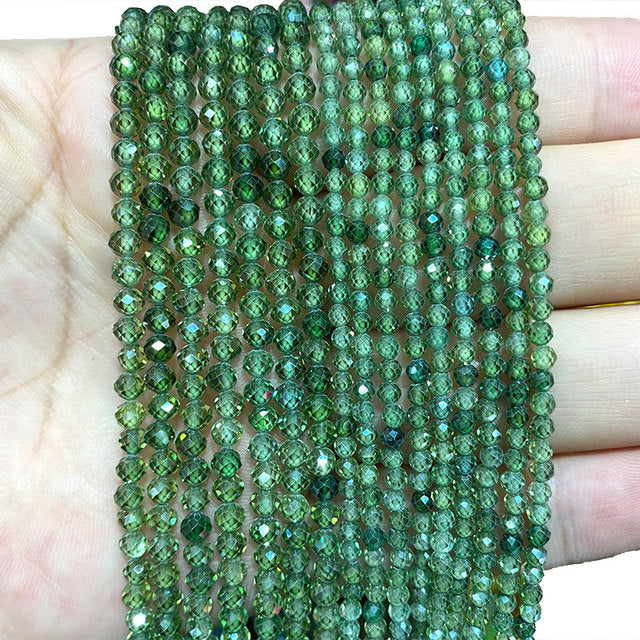 Jades Faceted Spacer Beads For Jewelry Making