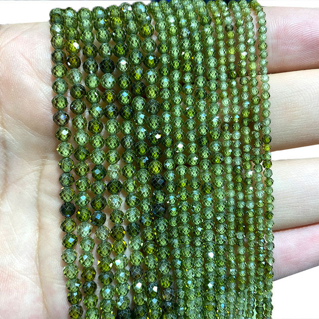 Jades Faceted Spacer Beads For Jewelry Making