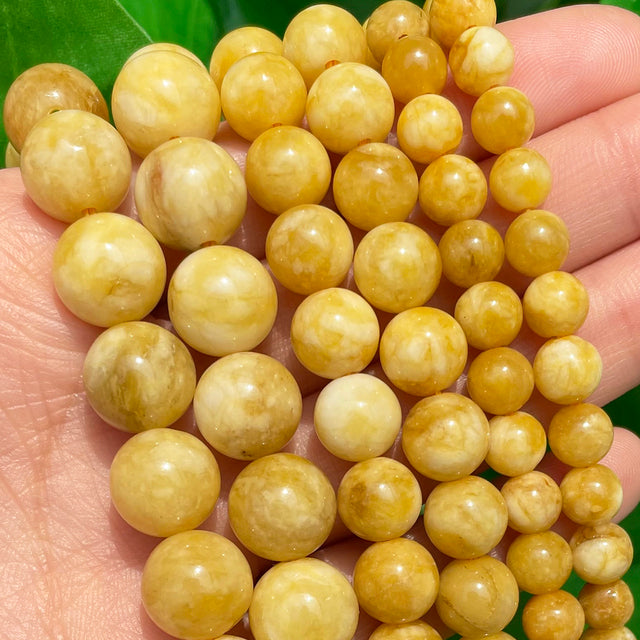 Natural Stone Dark Blue Chalcedony Jades Beads