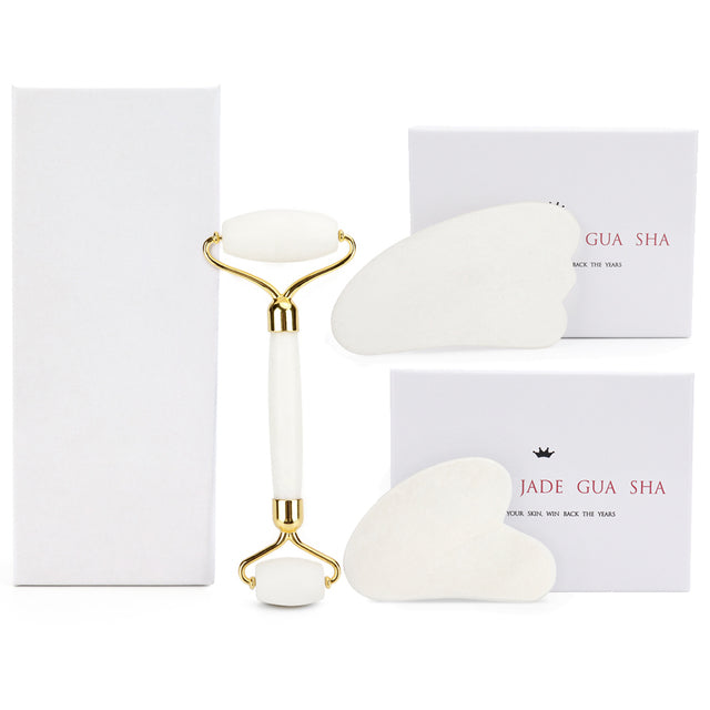 Roller Massage Tool White Jade Anti Aging