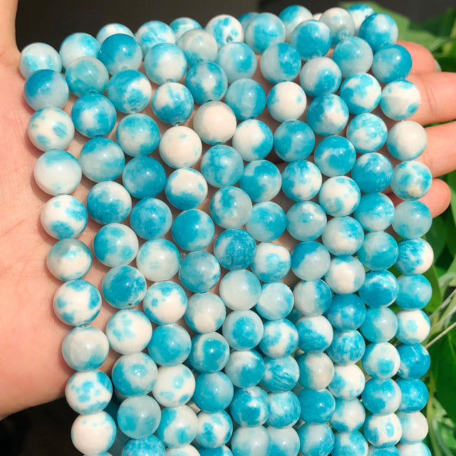 Natural Jades Stone Bead for Jewelry Making DIY Bracelet