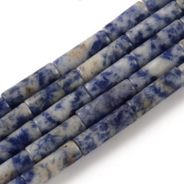Natural Stones Tube Bead Howlite Malachite