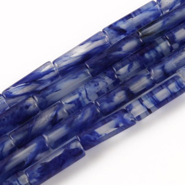 Natural Stones Tube Bead Howlite Malachite