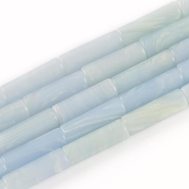 Natural Stones Tube Bead Howlite Malachite