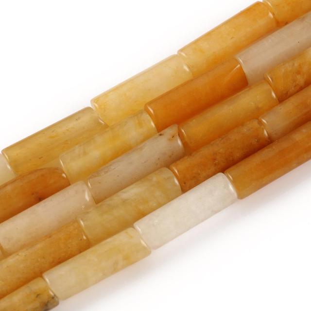 Natural Stones Tube Bead Howlite Malachite