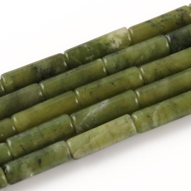 Natural Stones Tube Bead Howlite Malachite
