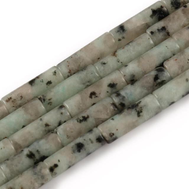 Natural Stones Tube Bead Howlite Malachite