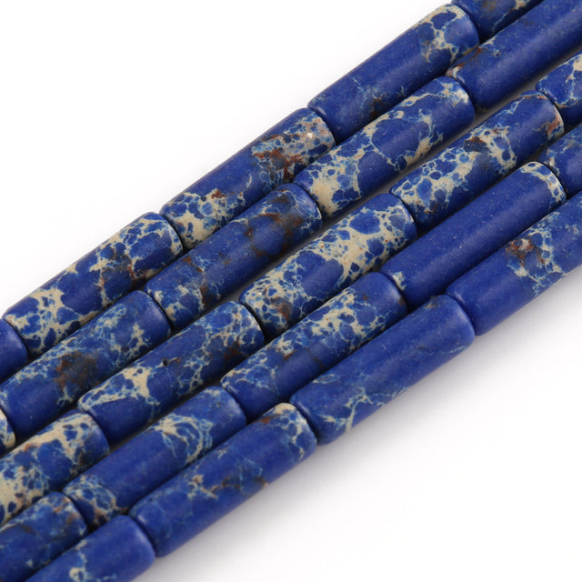 Natural Stones Tube Bead Howlite Malachite