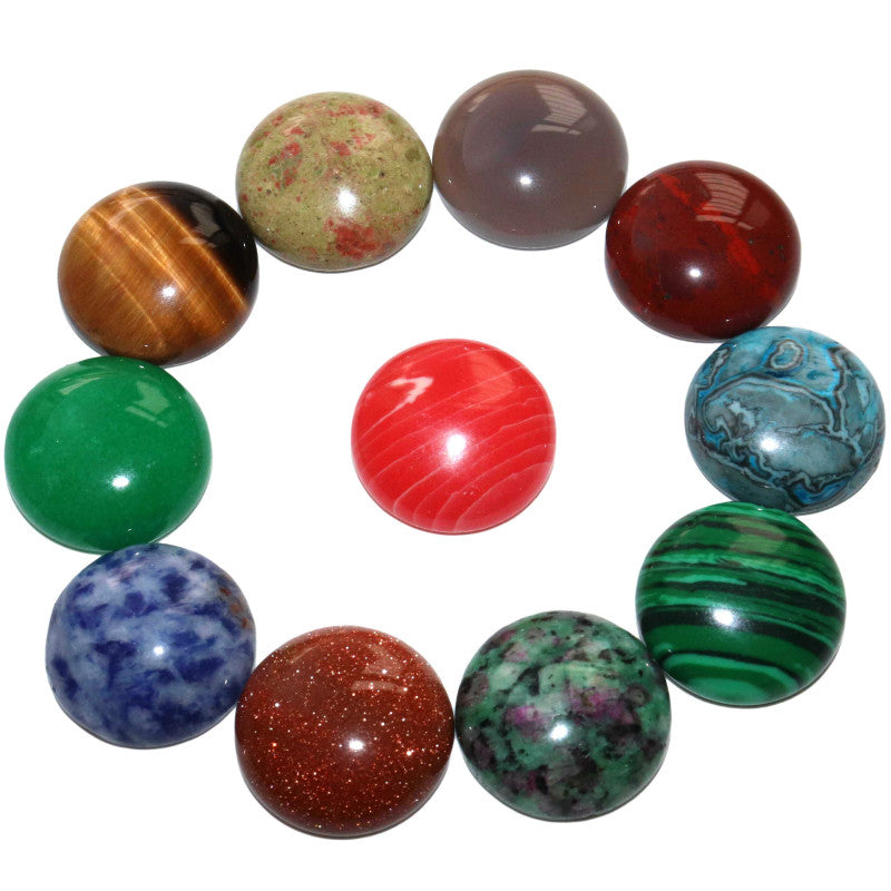 Round Agates Jades Stone Beads Pendant