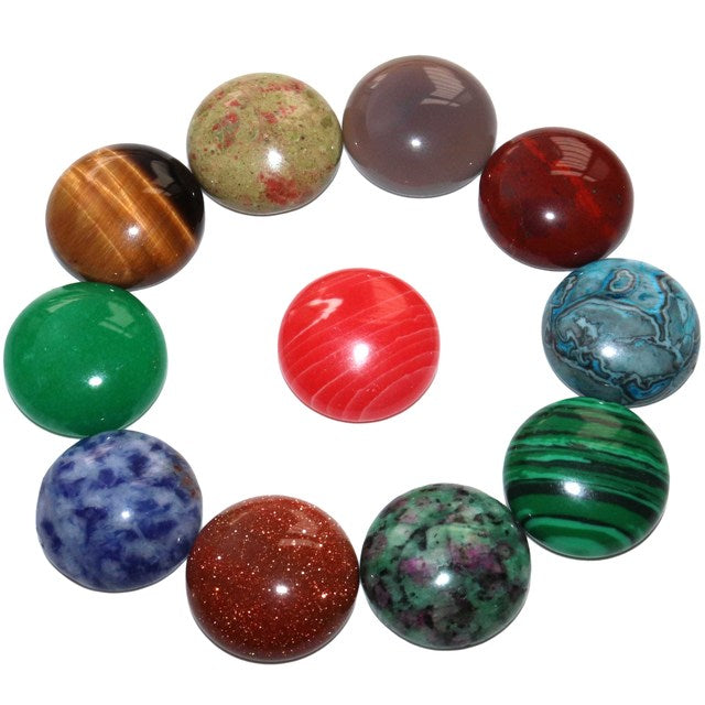 Round Agates Jades Stone Beads Pendant