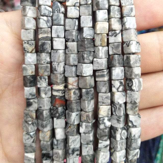 Square Jades Loose Beads Bracelet Necklace