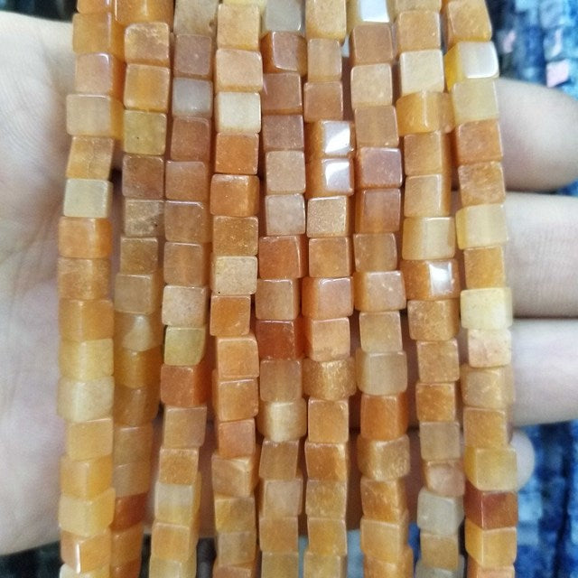 Square Jades Loose Beads Bracelet Necklace