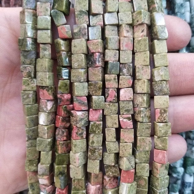 Square Jades Loose Beads Bracelet Necklace