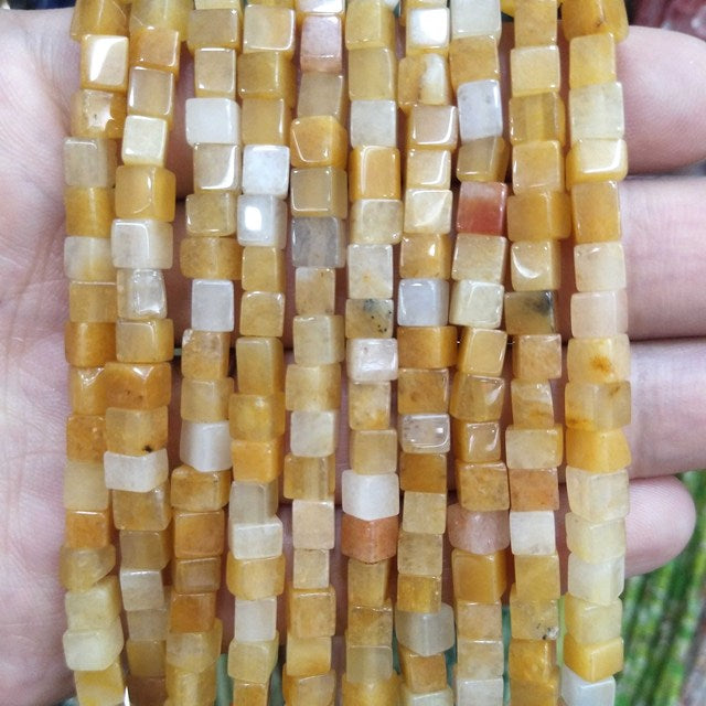 Square Jades Loose Beads Bracelet Necklace