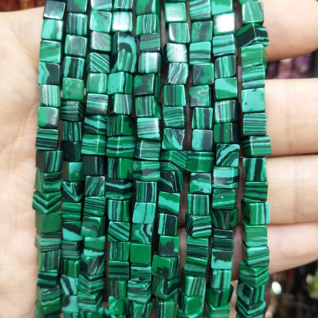 Square Jades Loose Beads Bracelet Necklace