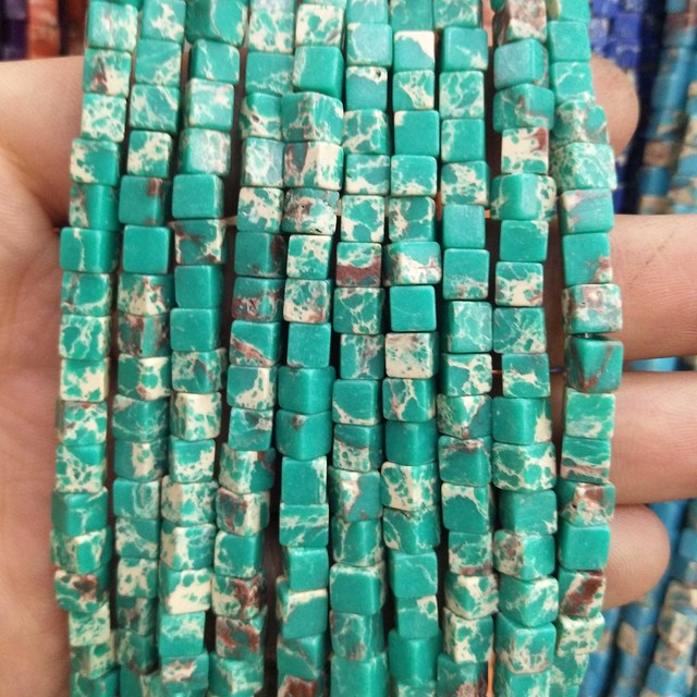 Square Jades Loose Beads Bracelet Necklace
