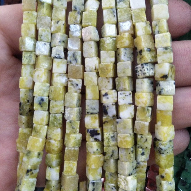 Square Jades Loose Beads Bracelet Necklace