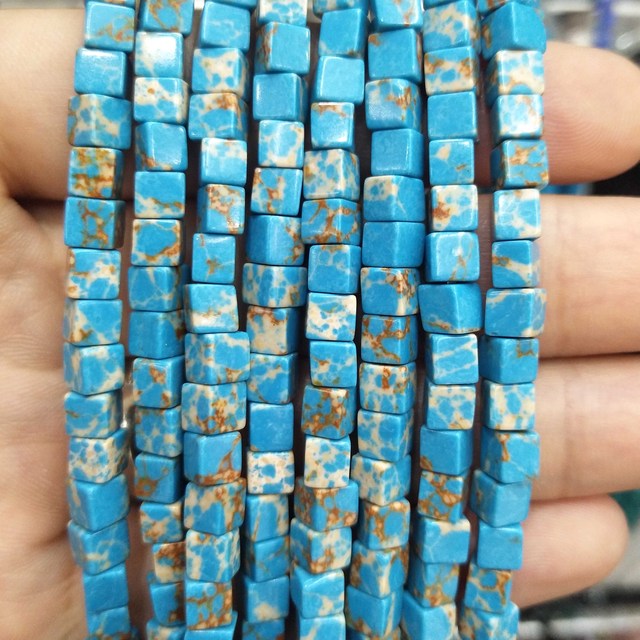 Square Jades Loose Beads Bracelet Necklace