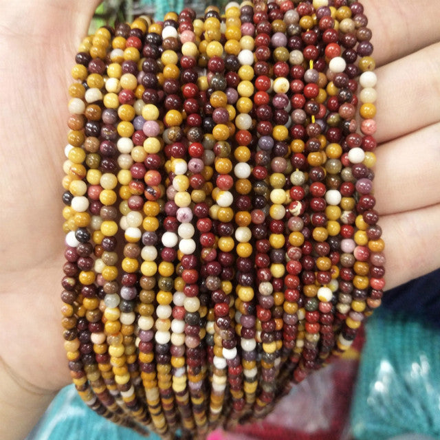Natural Stone Round Beads Tourmaline Amethysts