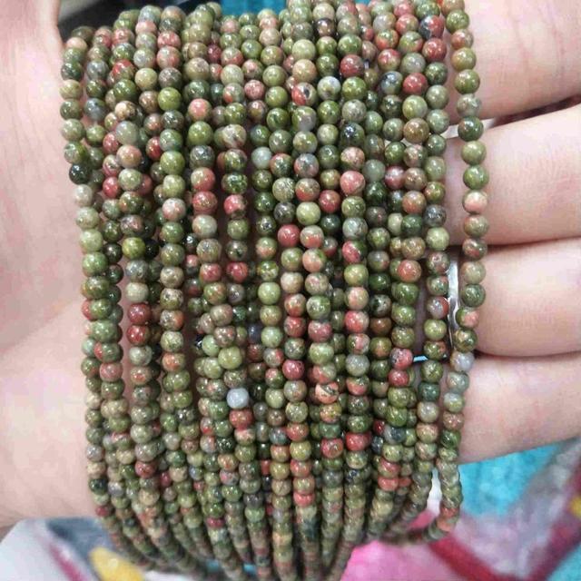 Natural Stone Round Beads Tourmaline Amethysts