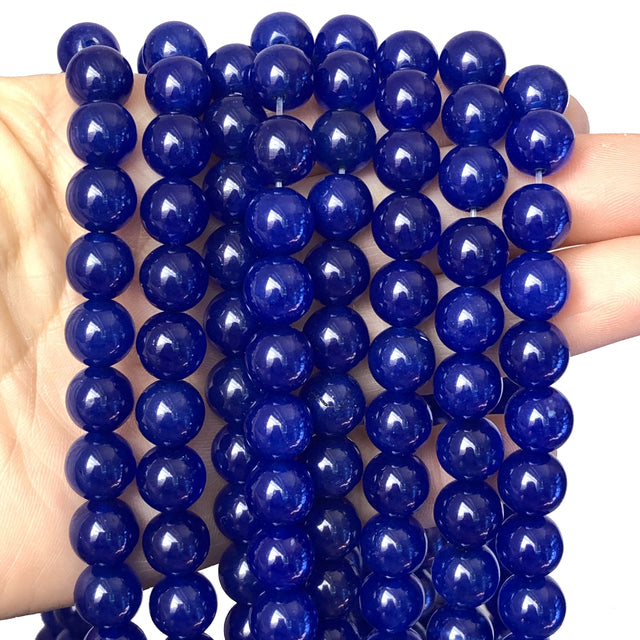 Natural Stone Orange Chalcedony Jades Beads
