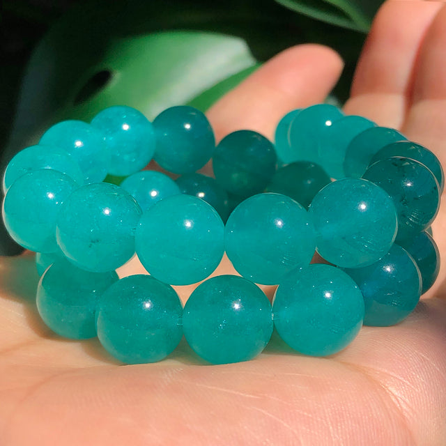 Natural Stone Orange Chalcedony Jades Beads