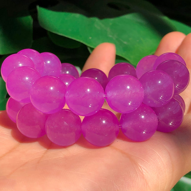 Natural Stone Orange Chalcedony Jades Beads