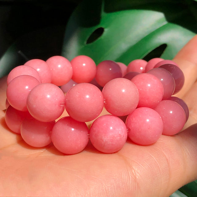 Natural Stone Orange Chalcedony Jades Beads