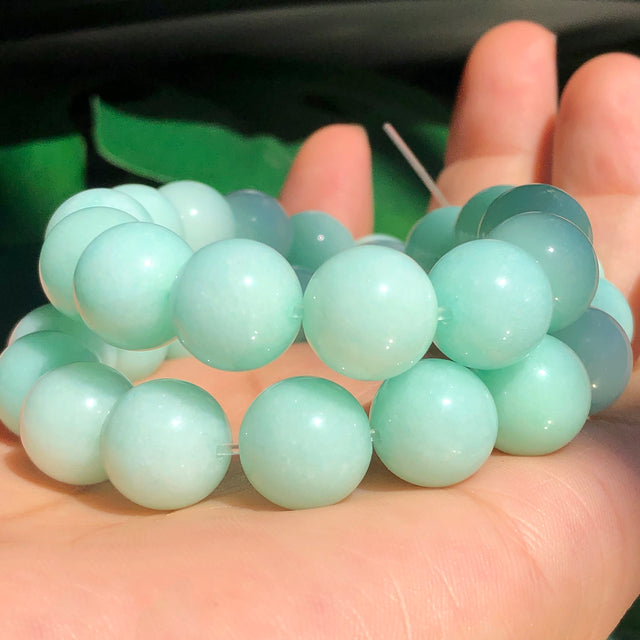 Natural Stone Orange Chalcedony Jades Beads