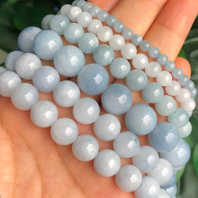 Natural Stone Orange Chalcedony Jades Beads