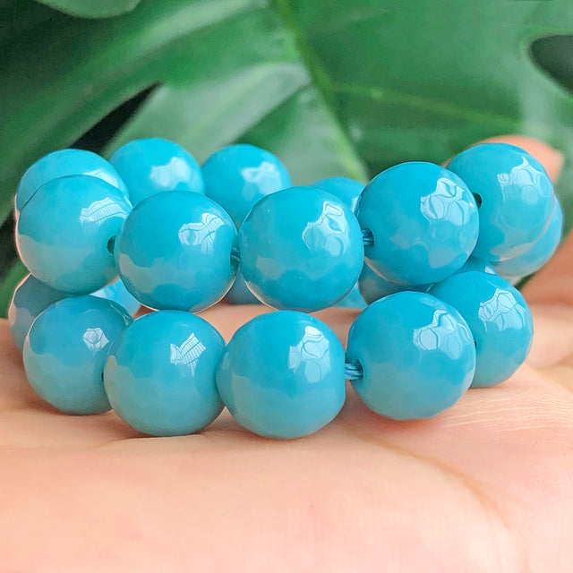 Natural Stone Orange Chalcedony Jades Beads