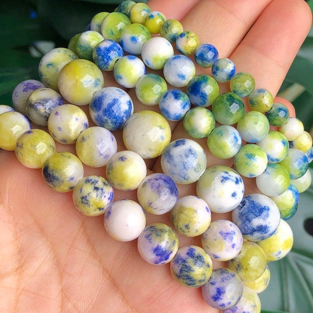 Natural Stone Orange Chalcedony Jades Beads