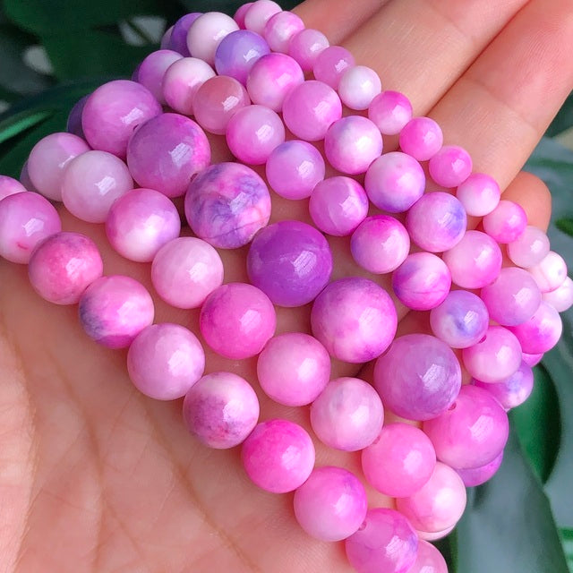 Natural Stone Orange Chalcedony Jades Beads