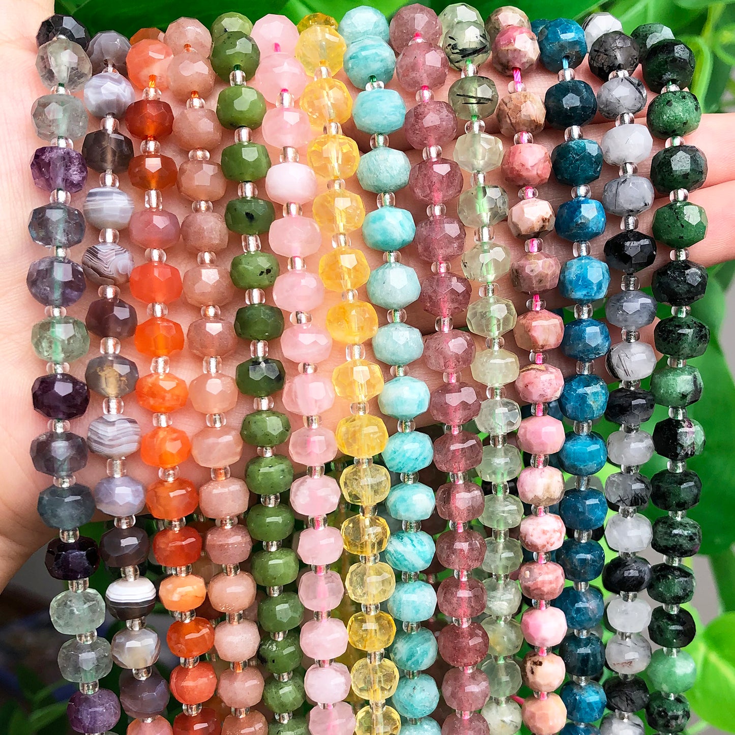 Natural Amazonite Apatite Jades Agates Stone