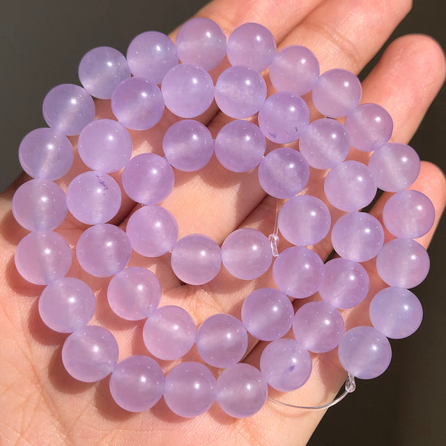 Natural Stone Purple Jades Crystal