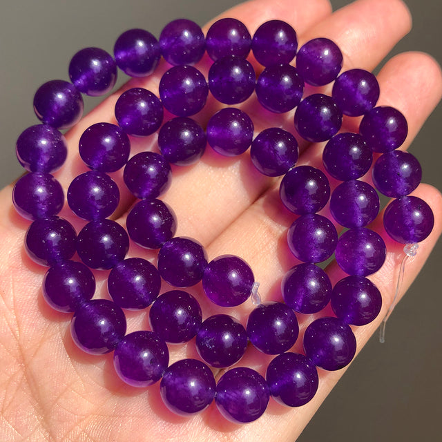 Natural Stone Purple Jades Crystal