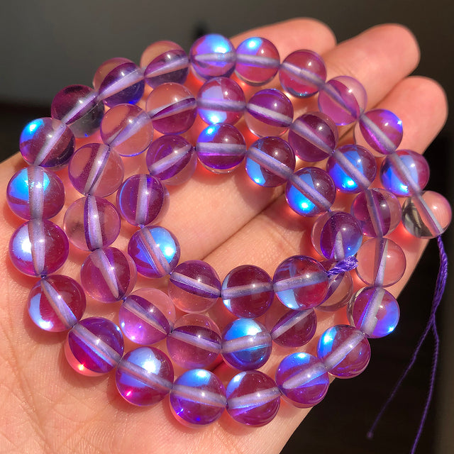 Natural Stone Purple Jades Crystal