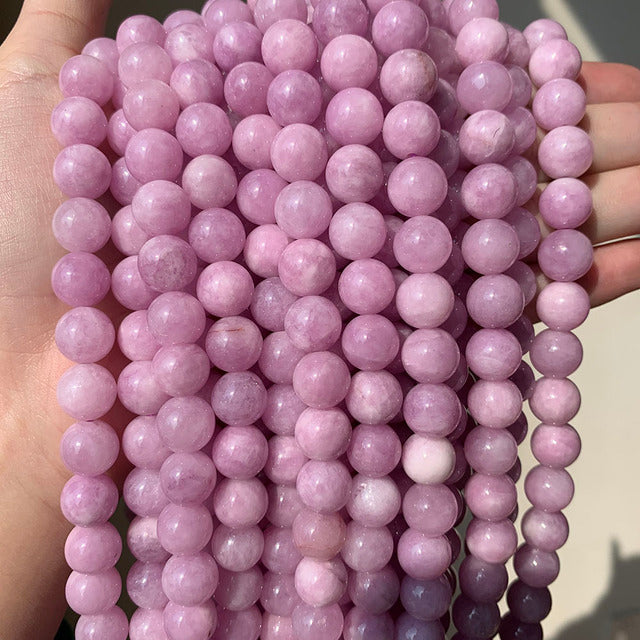 Natural Stone Purple Jades Crystal