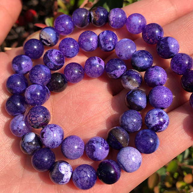 Natural Stone Purple Jades Crystal