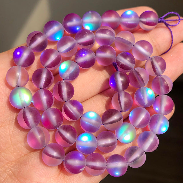 Natural Stone Purple Jades Crystal