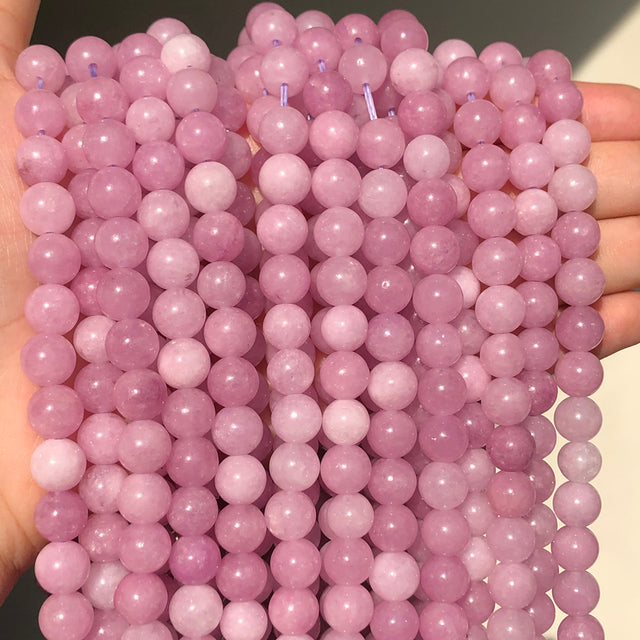 Natural Stone Purple Jades Crystal