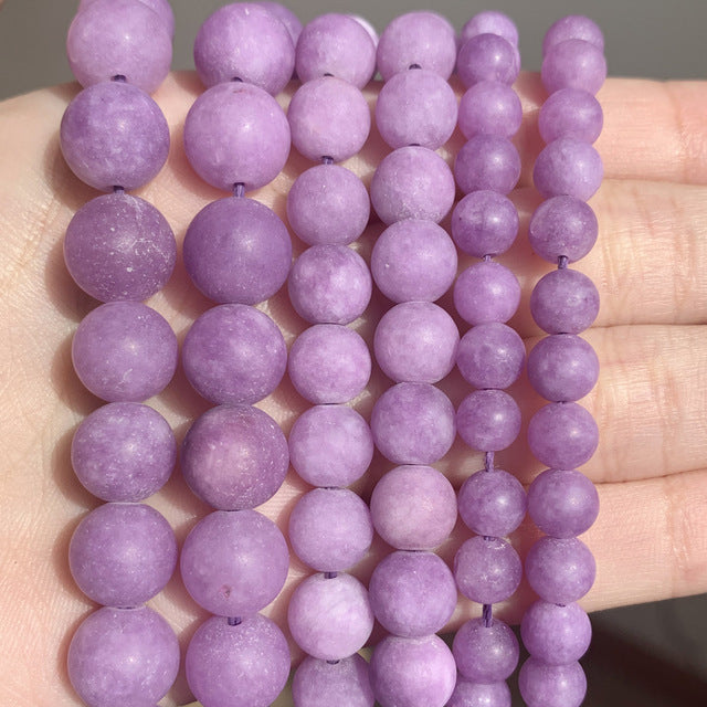 Natural Stone Purple Jades Crystal