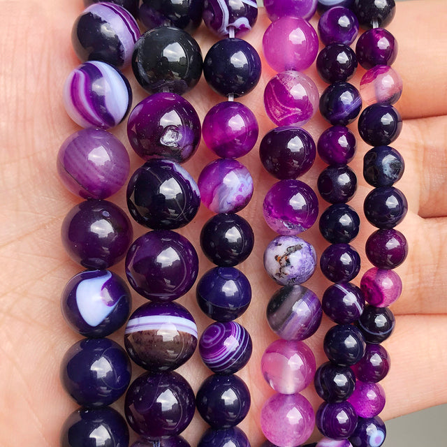 Natural Stone Purple Jades Crystal