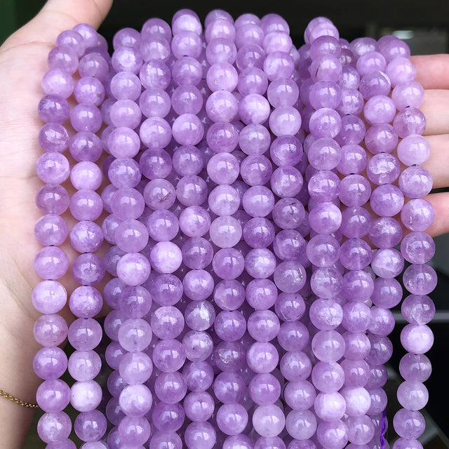 Natural Stone Purple Jades Crystal