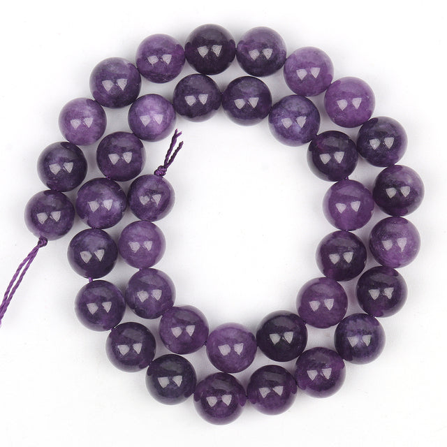 Natural Stone Purple Jades Crystal