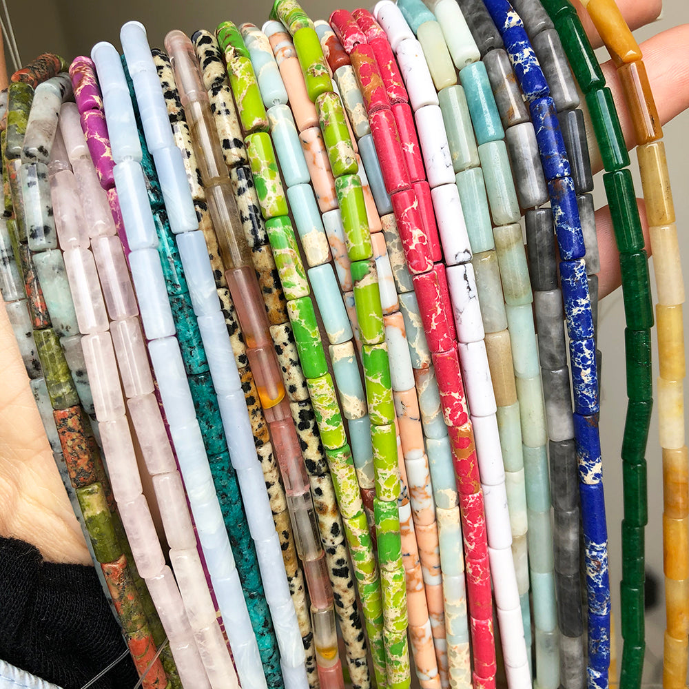 Natural Stone Tube Sea Sediment Aquamarines