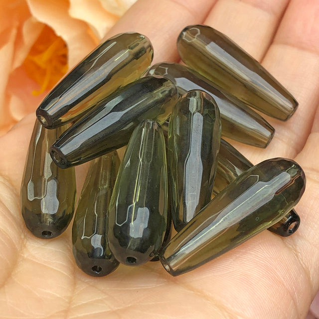 Dark Red Chalcedony Jades Natural Stone Water Drop