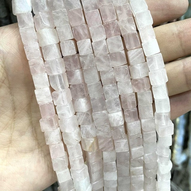 Natural Square Jades Stone Spacer Beads For Jewelry
